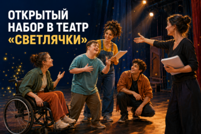 Инклюзивный театр «Светлячки» объявил опен-колл для волонтеров, актеров и режиссеров